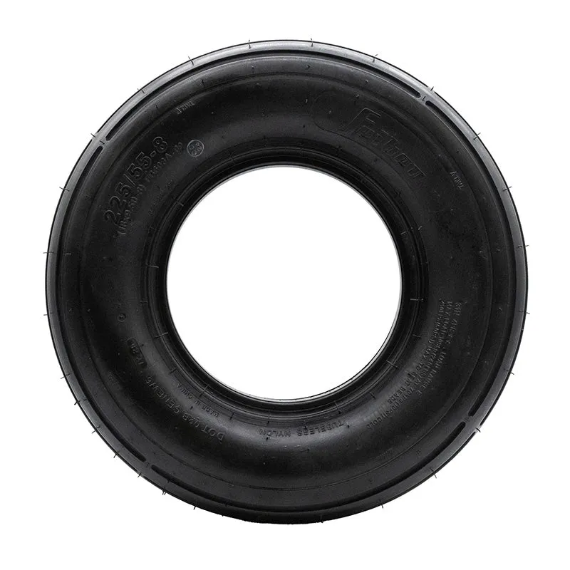 Pneu tubeless 18x9 5-8 / 225/55-8 lisse [Feiben]