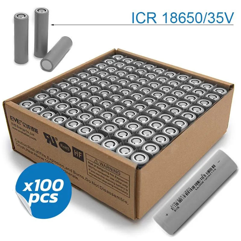 Cellule 18650 3,5A/h 3C [EVE] - 100 unités