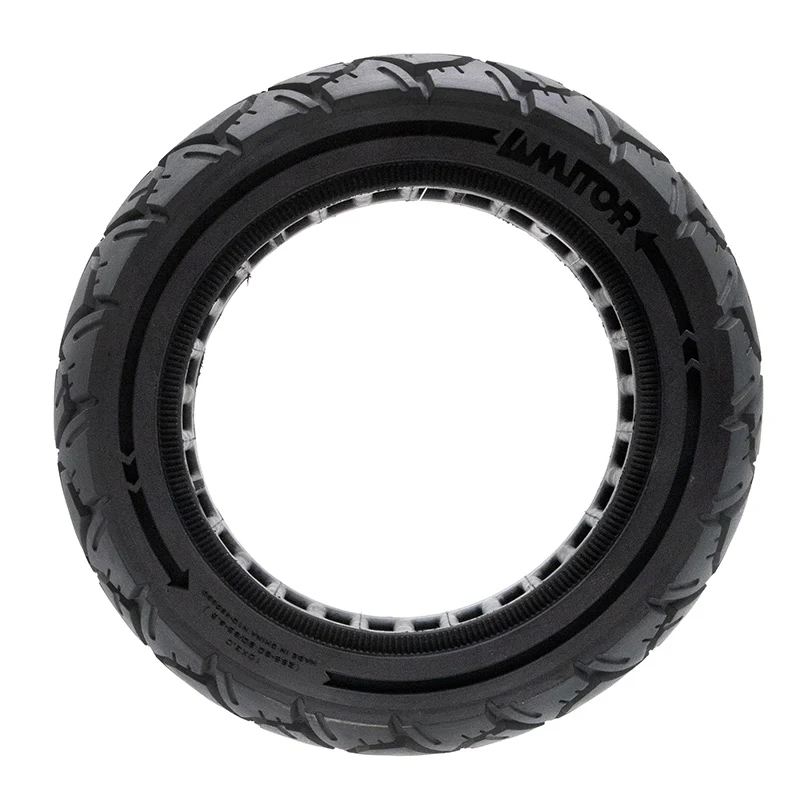 Pneu plein 10×3,0/255×80 (80/65-6) noir [Amitor]