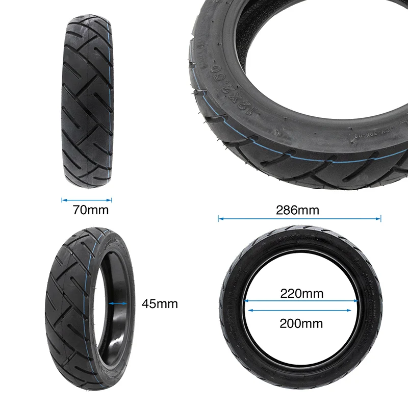 Pneu tubeless 12x2,5 CY396 avec GEL [Yuanxing]