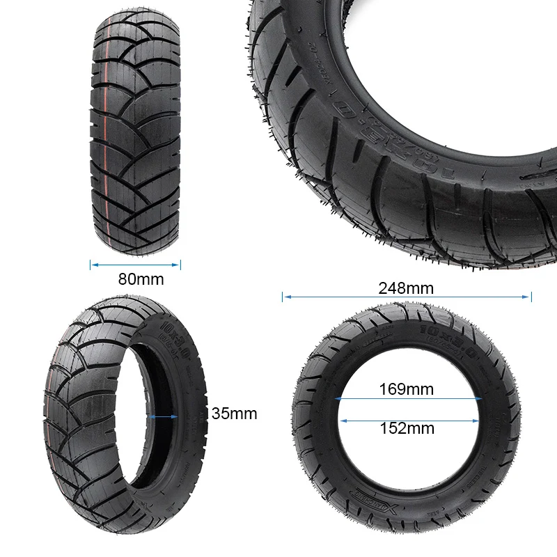 Pneu tubeless 10x3 (80/65-6) [Xuancheng]