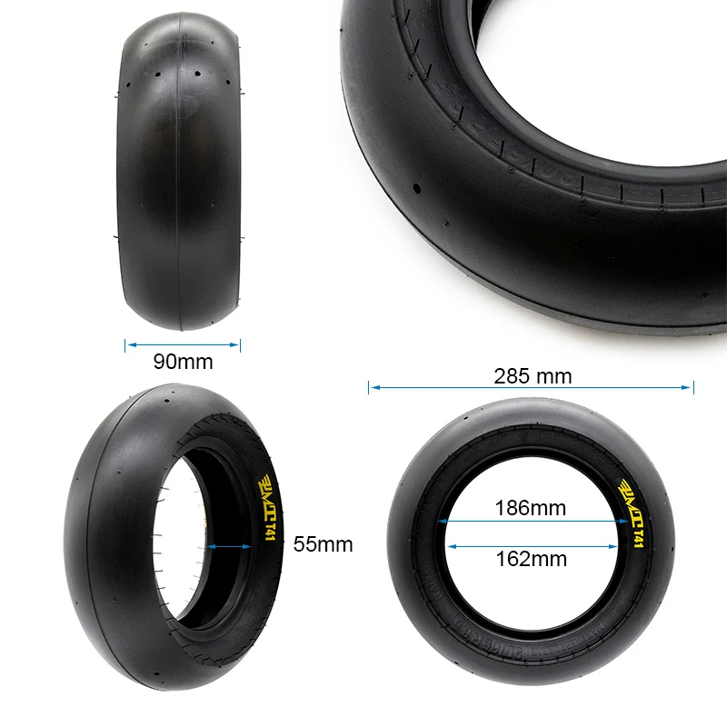 Pneu tubeless radial 90/65R6.5"- T41 slick [PMT]