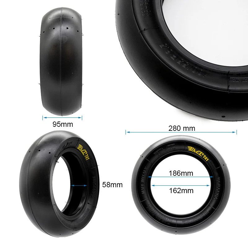 Pneu Tubeless radial 100/55 R6.5” Slick [PMT]