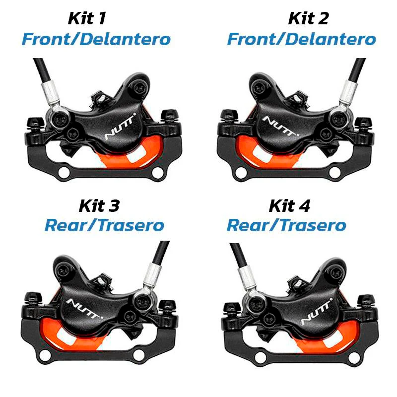 Kit de frein hydraulique noir A5-D Avant R arrière L [NUTT]