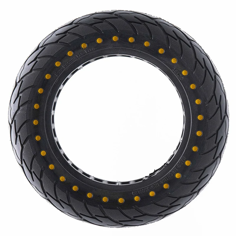 Pneu plein ultraléger 10x2,5-6,1/B34 - points jaunes [Nedong].