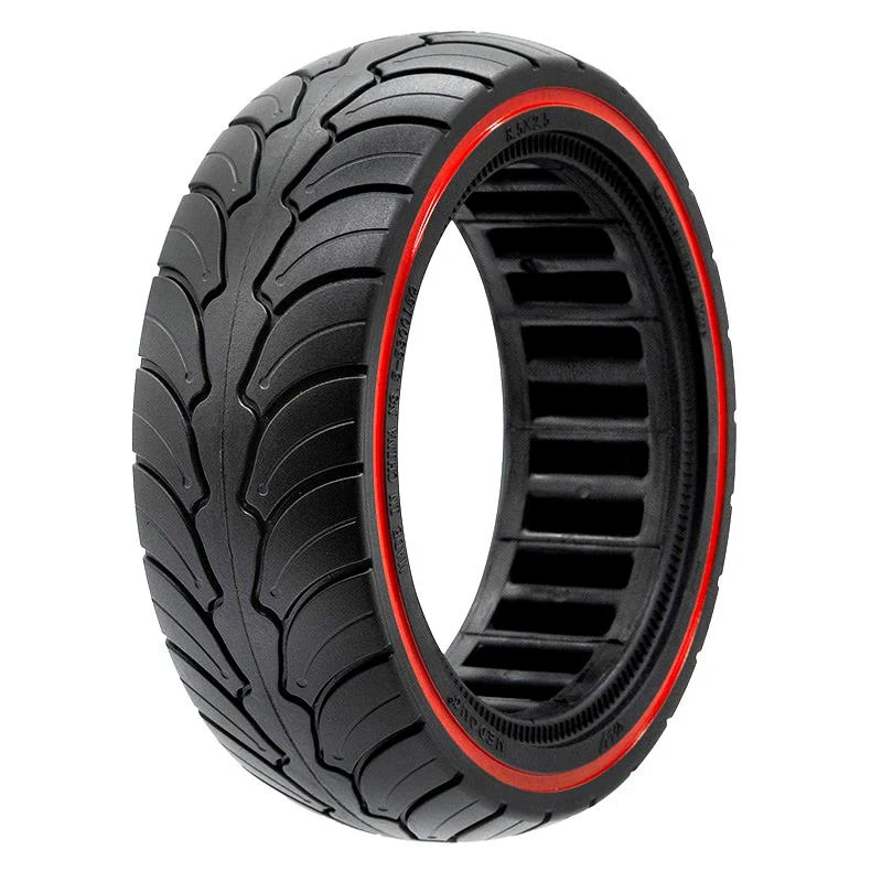 Pneu plein ultraléger 8x2,5-6,1/B58 - ligne rouge (compatible avec Dualtron Mini) [Ewheel]