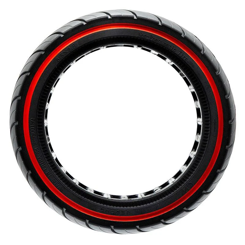 Pneu plein ultraléger 8x2,5-6,1/B58 - ligne rouge (compatible avec Dualtron Mini) [Ewheel]