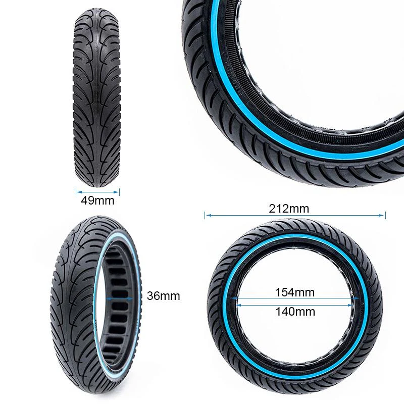 Pneu plein ultraléger 8,5x2-6,1/B34 - ligne bleue [Nedong]