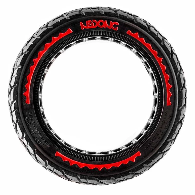 Pneu plein ultraléger Offroad 10x2,125-6,5/B44 - rouge