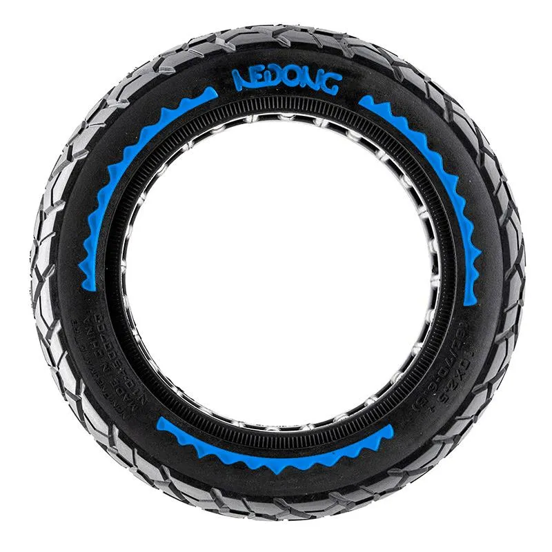 Pneu plein ultraléger Offroad 10x2,5-6,5/B44 - bleu [Nedong]