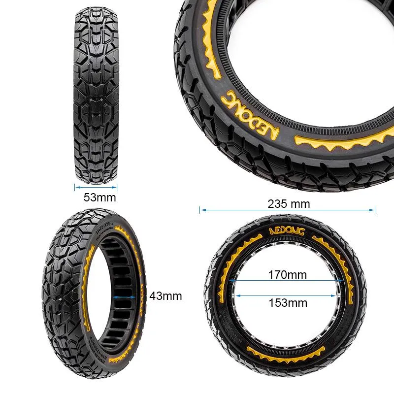 Pneu plein ultra-léger offroad 10x2,125-6,5/B44 [Nedong]