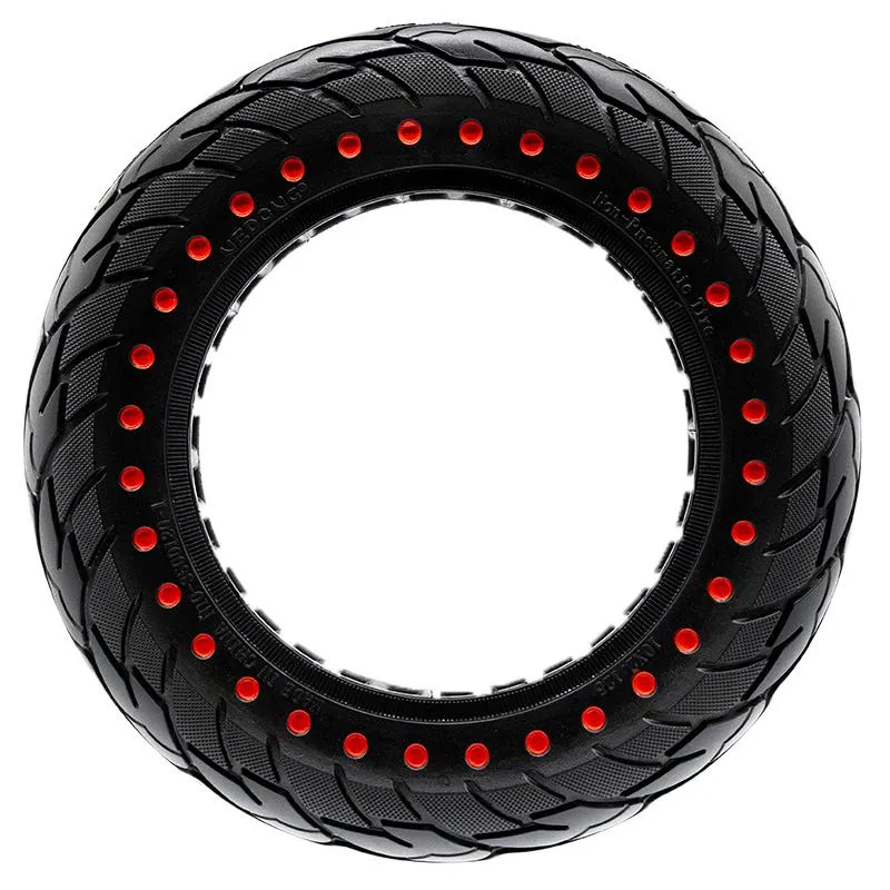 Pneu plein ultraléger 10x2,125-6,1/B34 - points rouges [Nedong]