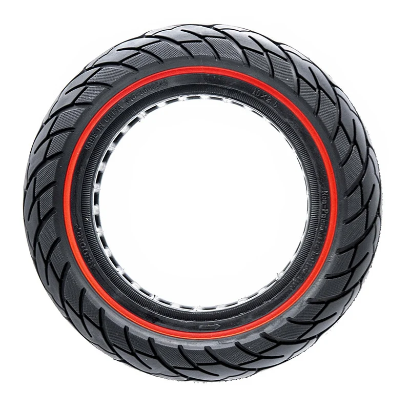 Pneu plein Ruvera 10x2,5-6,1 / B34 - ligne rouge [Nedong]