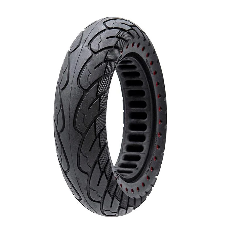 Pneu plein Ruvera 10x2,5-6,1 / B34 - points rouges [Nedong]