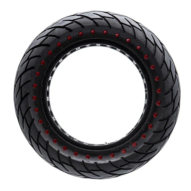 Pneu plein Ruvera 10x2,5-6,1 / B34 - points rouges [Nedong]