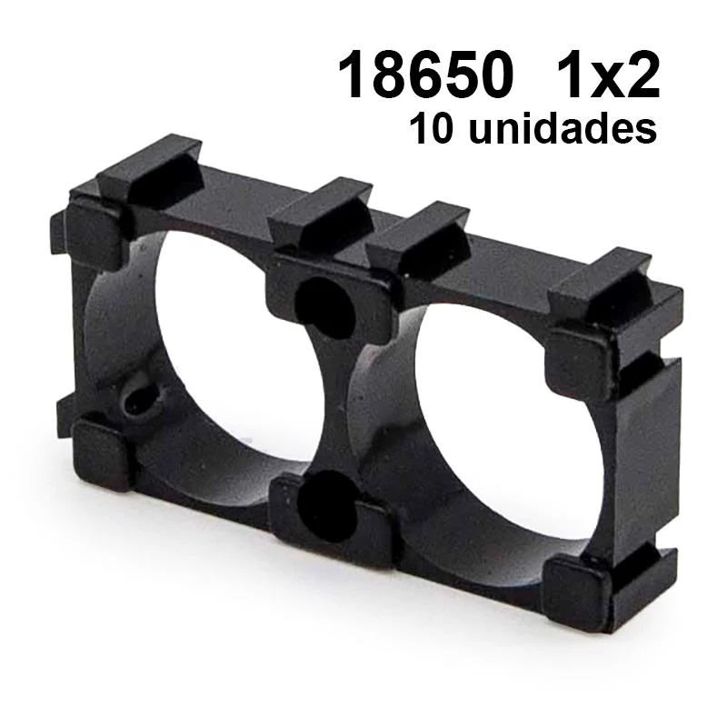 Support de batterie 18650 1x2 - 10 pcs.