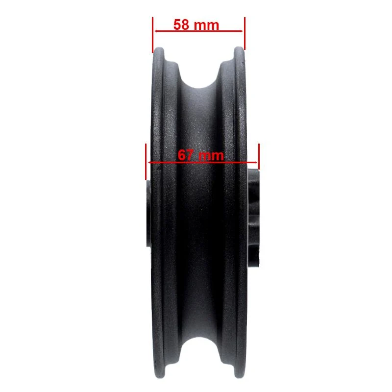 Jante 6,5/B47mm marron avec pneu 10" pour Smartgyro Speedway & Rockway
