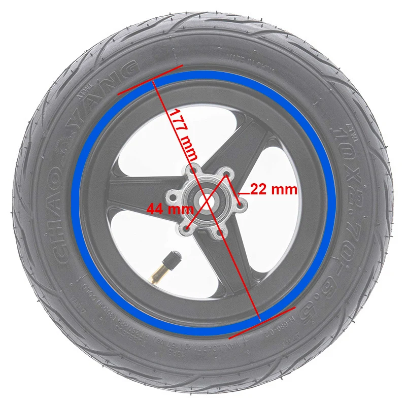 Jante 6,5" avec biseau 47 mm pour Smartgyro Speedway & Rockway