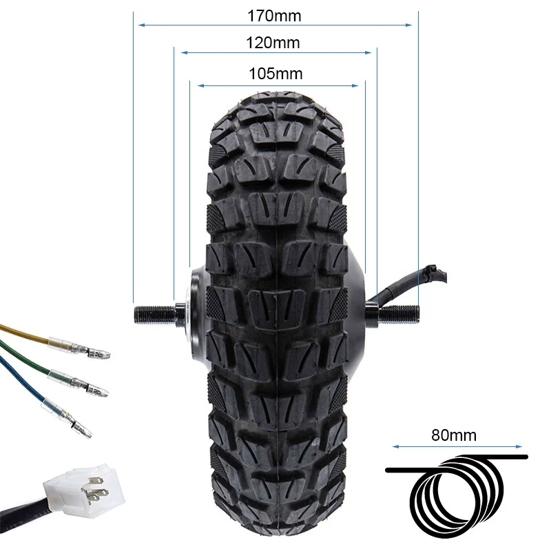 Moteur 48V 800W 6,5/B50 pour Smartgyro Speedway/Rockway (arrière)
