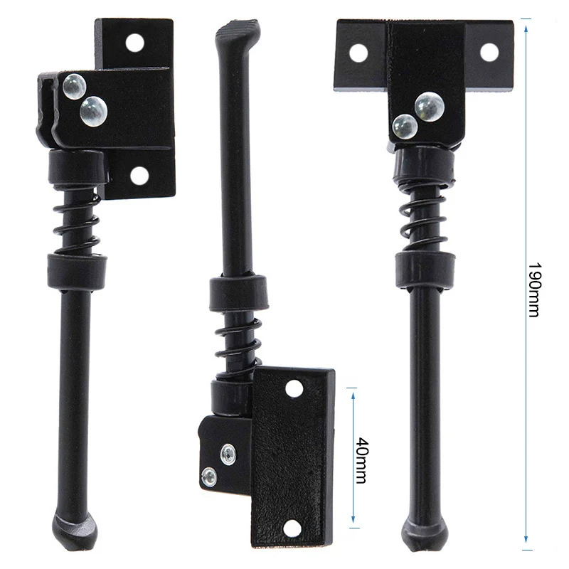 Béquille 190mm noir - Avec support vertical
