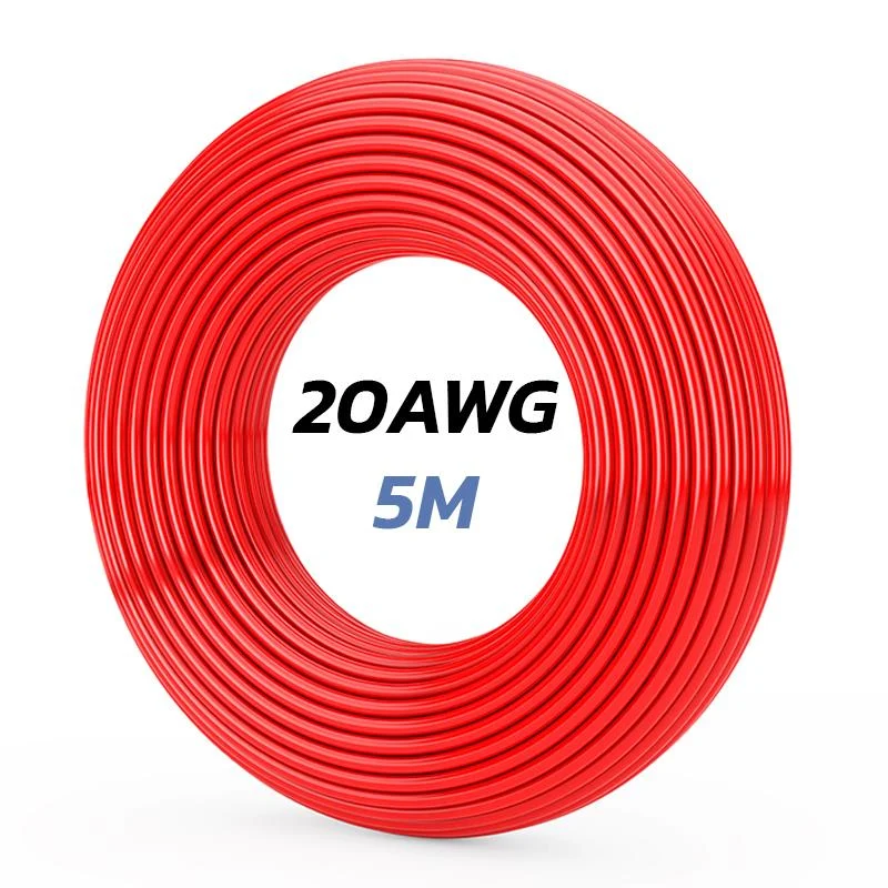 Câble rouge 20 AWG - 5M