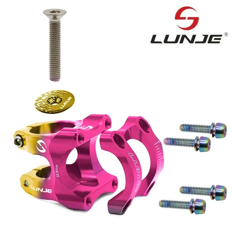 Potence pour guidons de 31,8mm EWPM-003 rose-jaune