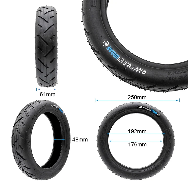Pneu sans chambre à air 60/70-7 POUR MI4 PRO MAX/PLUS EWHEEL PANTHERURBAN NEW GEL