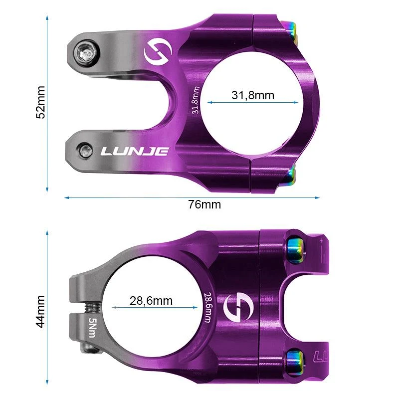 Potence pour guidon Ø31,8 mm EWPM-003