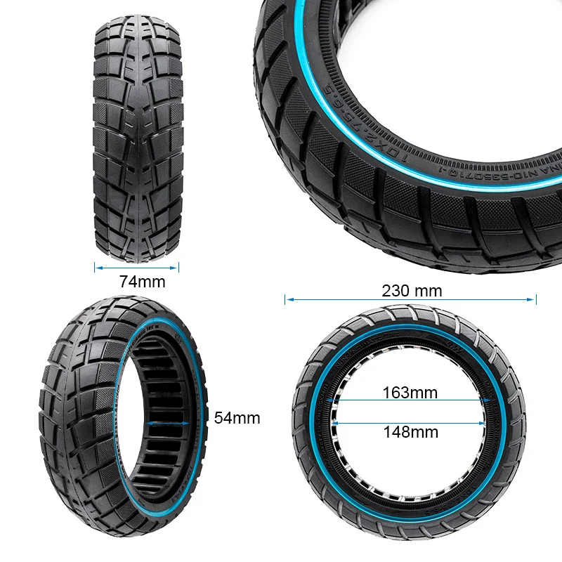 Pneu plein ultra-léger offroad 10x2,75-6,5/B55 [Ewheel]