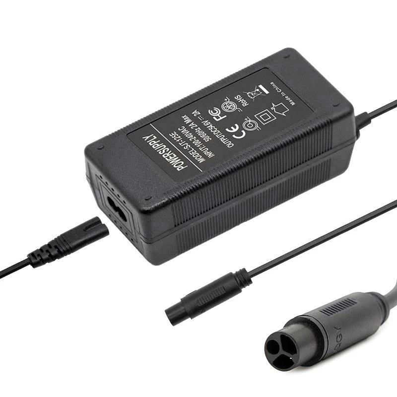 Chargeur 48v (sortie 54,6v) 2A connecteur Julet 3105