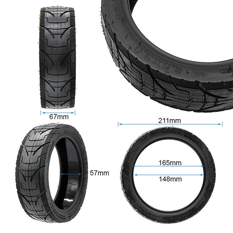 Pneu 8,5x3 tubeless cityroad EWHEEL PANTHERURBAN
