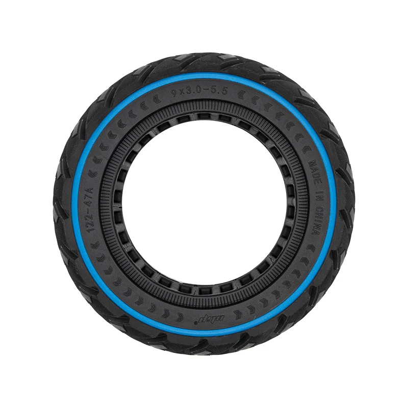 Pneu plein off-road 9x3-5,5 bleu