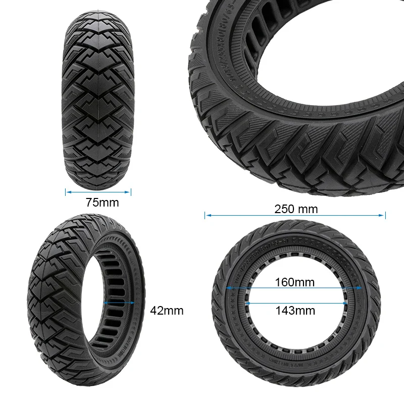 Roue pleine 10x3 / 255x80 (80/65-6)