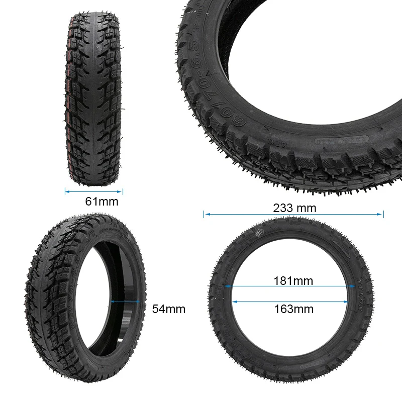 Pneu tubeless off-road 60/70-6,5 avec gel et valve