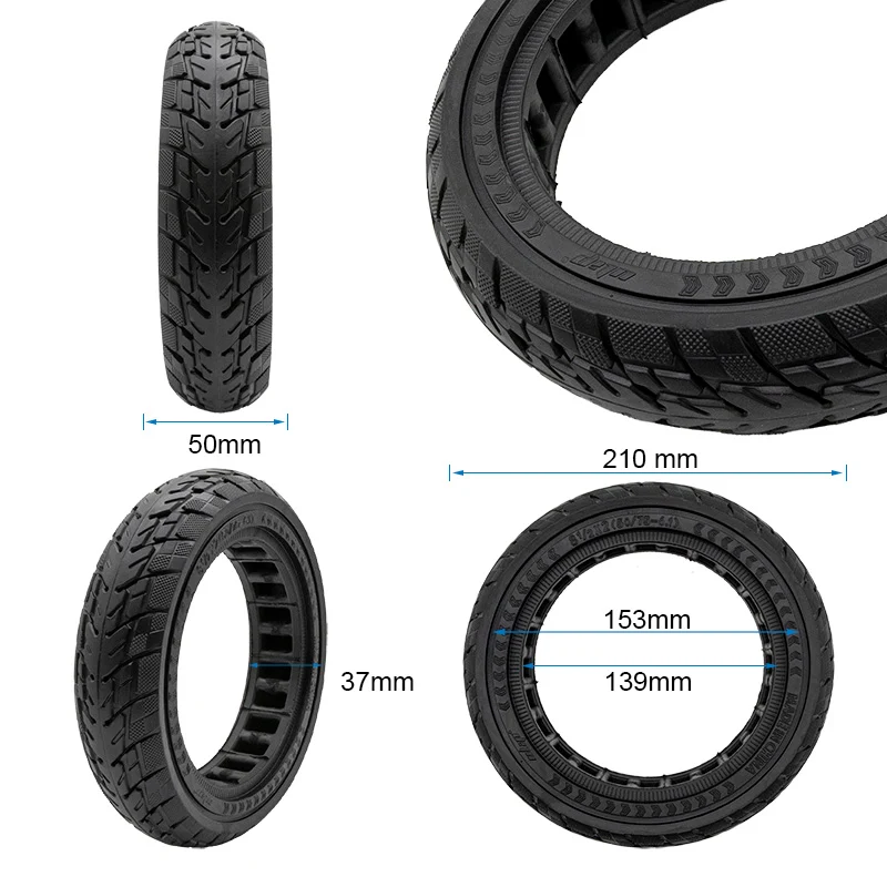 Roue pleine off-road 8,5x2 (50/75-6,1) noir