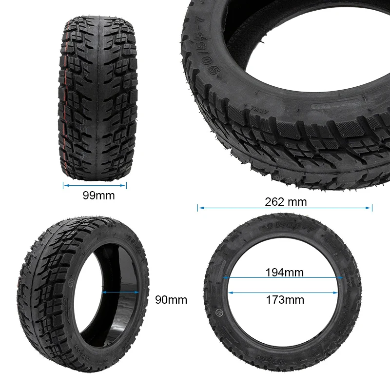 Pneu tubeless off-road 90/55-7 avec gel