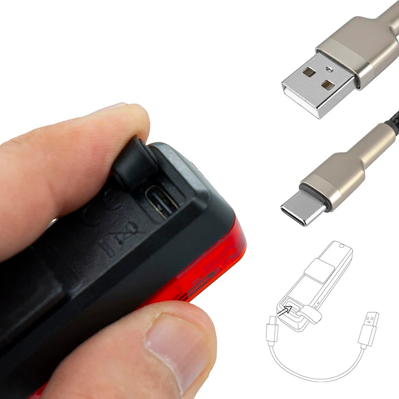 Feu arrière rechargeable EWL008