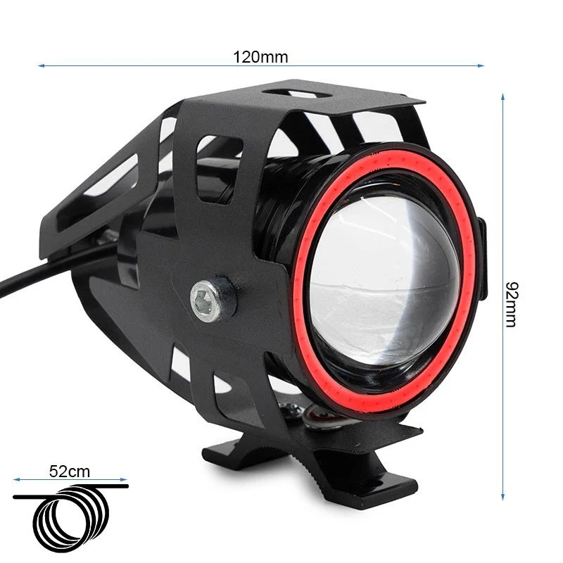 Phare à led U7 12-60V rouge