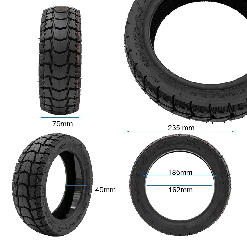 Pneu tubeless 10x2,75-6,5 avec gel