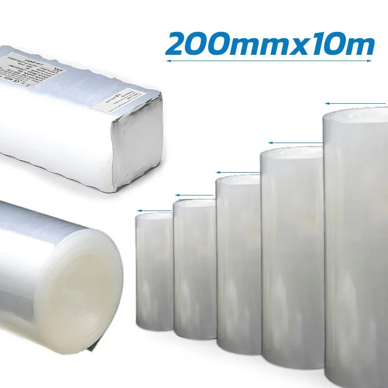 Gaine thermorétractable transparent 200mm 10M