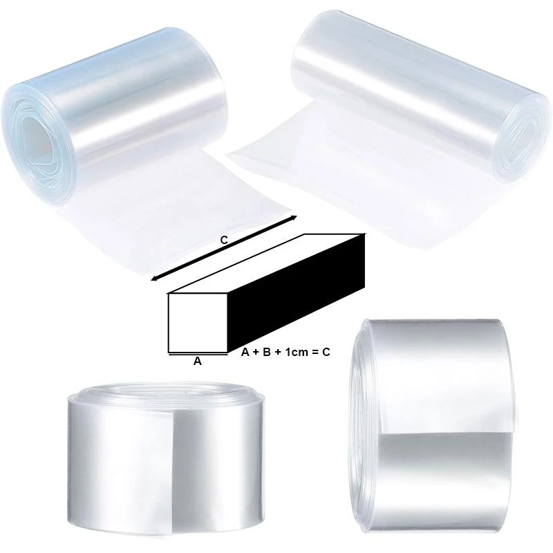 Gaine thermorétractable transparent 180mm 10M