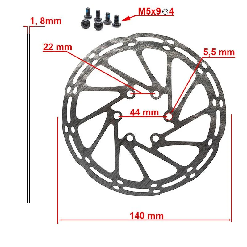 Disque de frein EWD002 140mm 6H