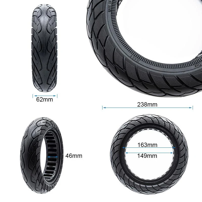 Pneu plein ultra-léger 10x2,5-6,5/B44