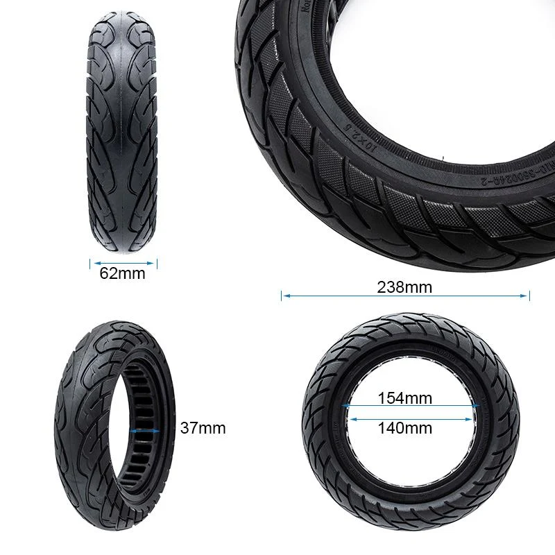 Pneu plein ultra-léger 10x2,5-6,1/B34