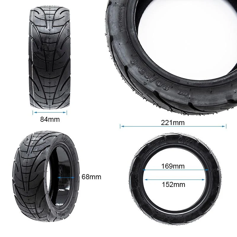 Pneu Tubeless Cityroad 80/65-6 [Ewheel] New GEL