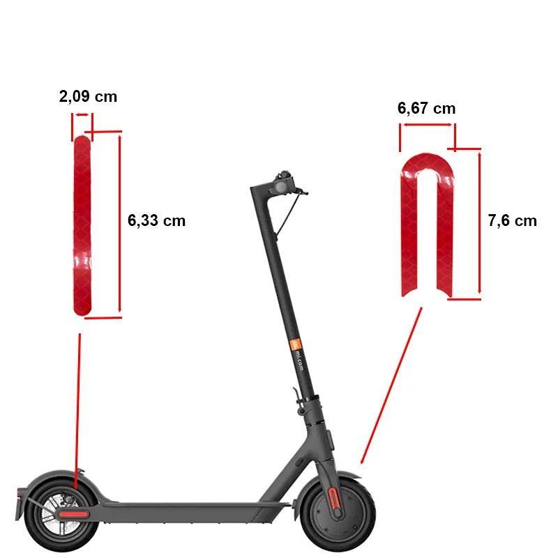 Adhésif réfléchissant pour catadioptre Xiaomi - 10pcs