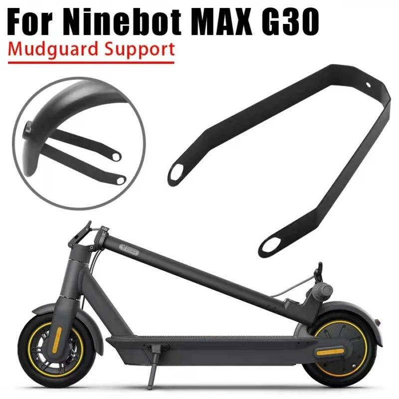 Support de garde-boue en métal noir pour Ninebot Max G30