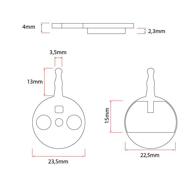 CT010 plaquettes [Ewheel] - 2 jeux