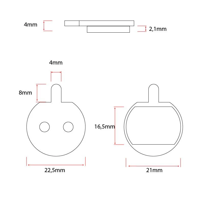 CT004 plaquettes [Ewheel] - 2 jeux