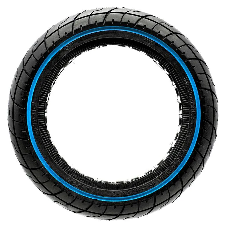 Pneu plein ultraléger avec ligne bleue 9,2x2-6,1/B34 [Ewheel]